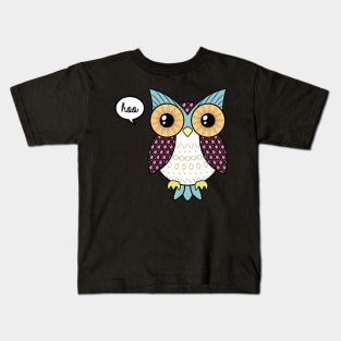 Fancy owl Kids T-Shirt